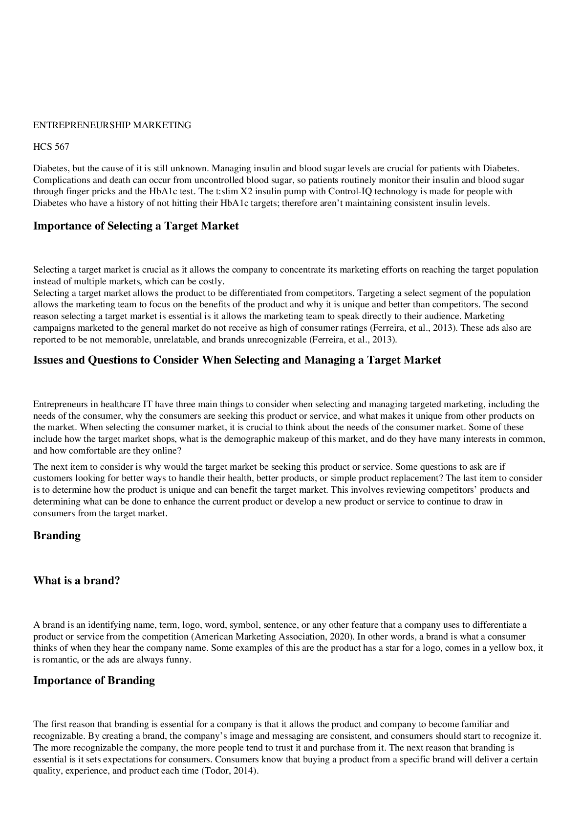 Preview image for University of Phoenix(HCS 567) ENTREPRENEURSHIP AND MARKETING FOR A+